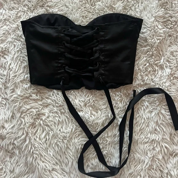 Princess Polly Black Corset Top - Picture 5 of 9